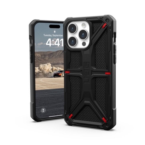 UAG kryt Monarch pre iPhone 15 Pro Max - Kevlar Black