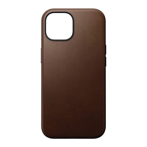 Nomad kryt Modern Leather Case Magsafe pre iPhone 15 - Brown