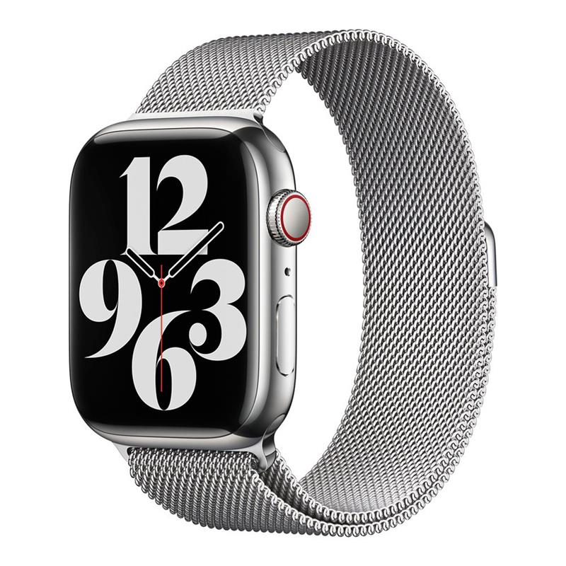 Apple Watch 45mm Silver Milanese Loop