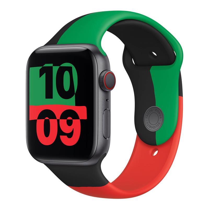 Apple Watch 44mm Black Unity Sport Band-S/M