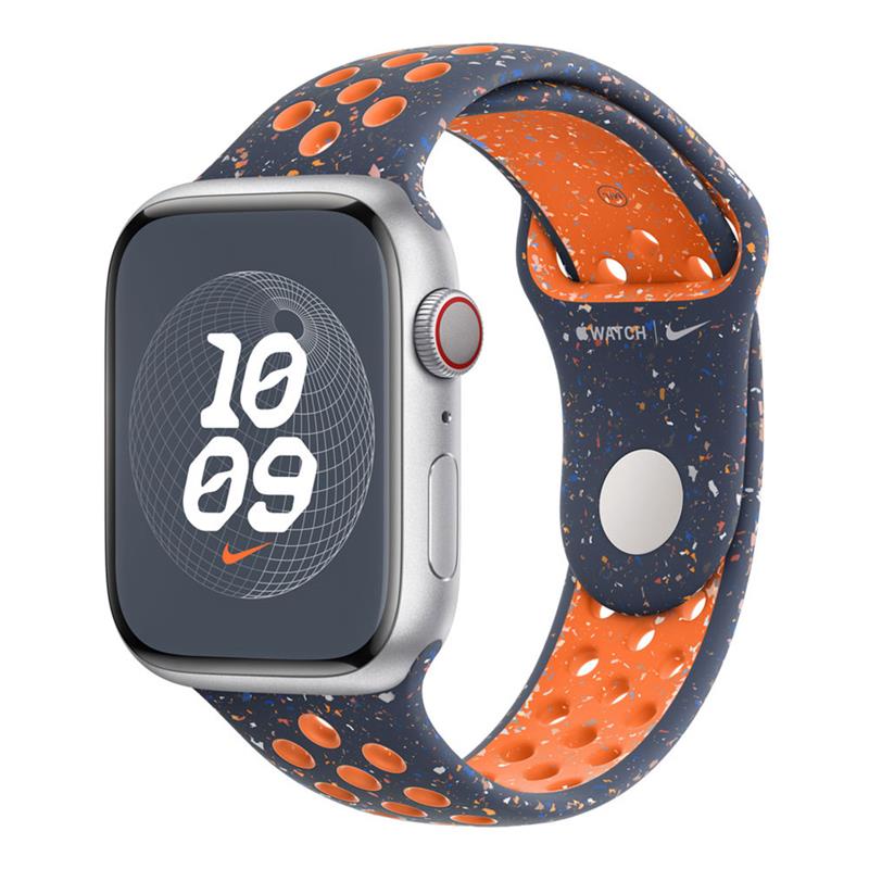 Apple Watch 45mm Blue Flame Nike Sport Band - S/M