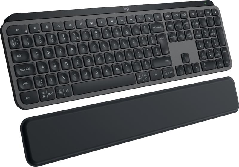 Logitech MX Keys S - bezdrôtová podsvietená klávesnica + opierka dlane - US - grafitová