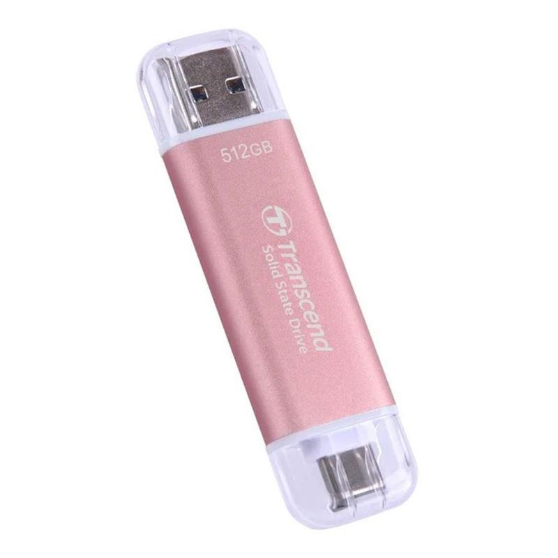 Transcend SSD 512GB ESD310P USB 3.2 Gen 2x1 - Pink