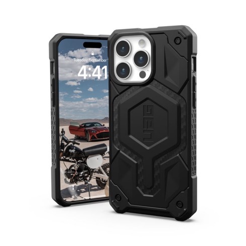 UAG kryt Monarch Pro Magsafe pre iPhone 15 Pro Max - Carbon Fiber