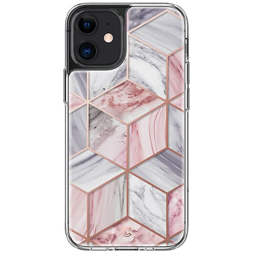 Spigen kryt Cecile pre iPhone 12 mini - Pink Marble
