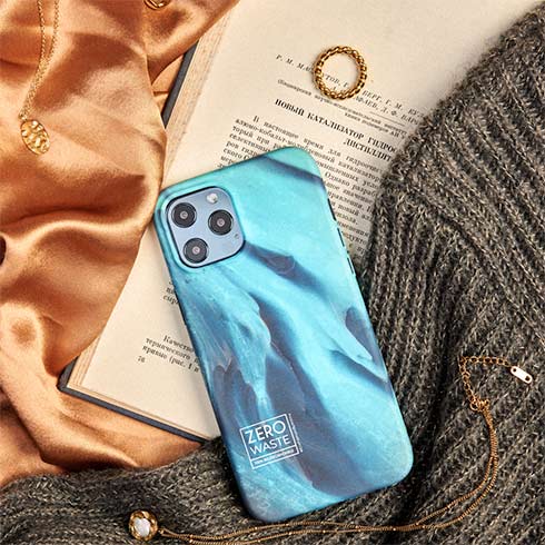 Wilma kryt Climate Change Case pre iPhone 12 mini - Glacier