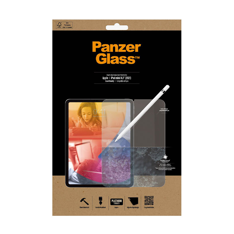 PanzerGlass ochranné sklo Friendly Case Antibacterial pre iPad mini 6 2021