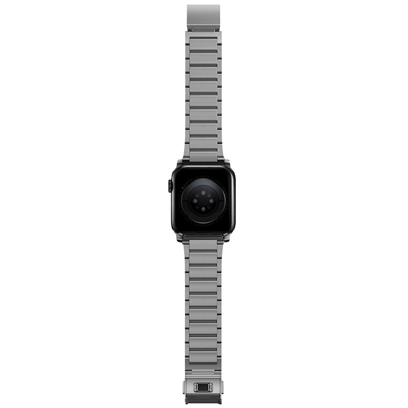 Nomad remienok pre Apple Watch 44-49 mm - Titanium Band/Silver Hardware