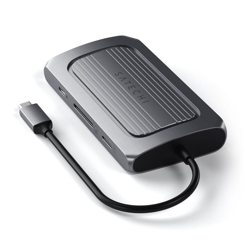 Satechi USB-4 Multiport Adapter with 8K HDMI - Space Gray Aluminium