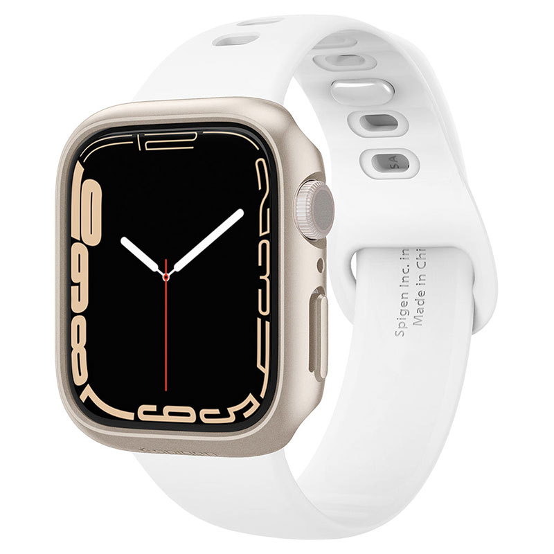 Spigen kryt Thin Fit pre Apple Watch 7/8 41mm - Starlight