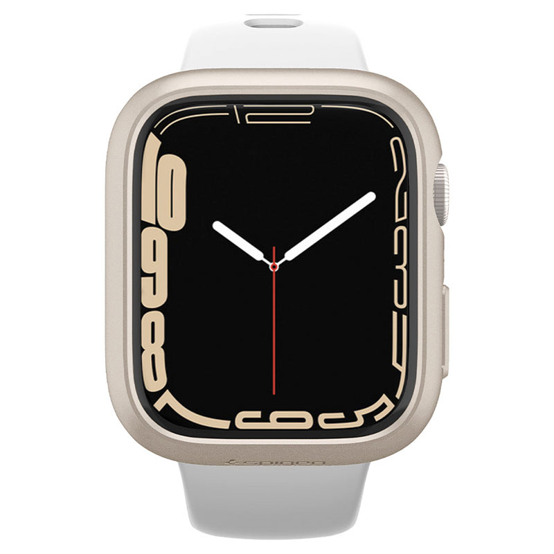 Spigen kryt Thin Fit pre Apple Watch 7/8 41mm - Starlight