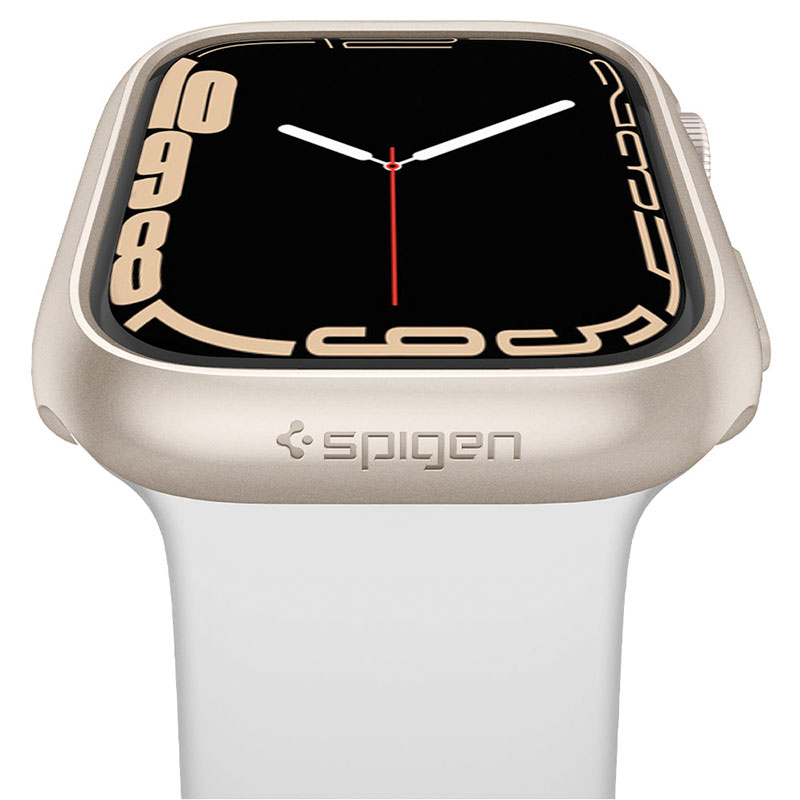 Spigen kryt Thin Fit pre Apple Watch 7/8 41mm - Starlight