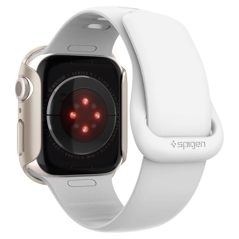 Spigen kryt Thin Fit pre Apple Watch 7/8 41mm - Starlight