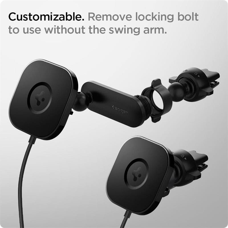 Spigen OneTap Pro Wireless Magnetic Car Charger Air Vent - Black