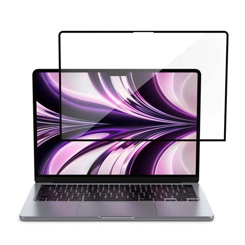 Spigen ochranné sklo Glas.tR Slim pre Macbook Air 13" M2/M3/M4 - Black Frame