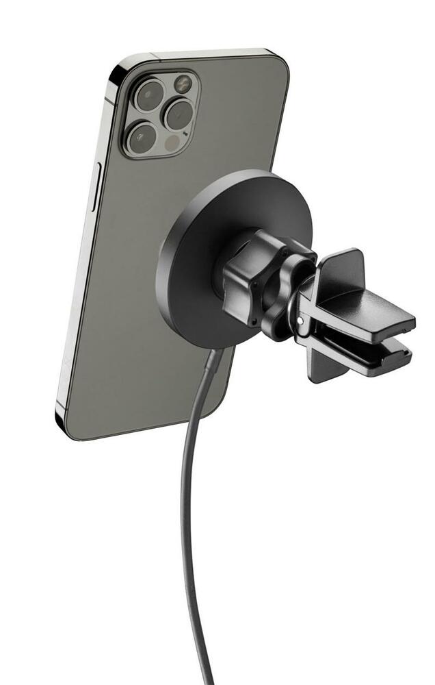 CellularLine Touch Air Mag do mriežky ventilácie s podporou MagSafe, čierny