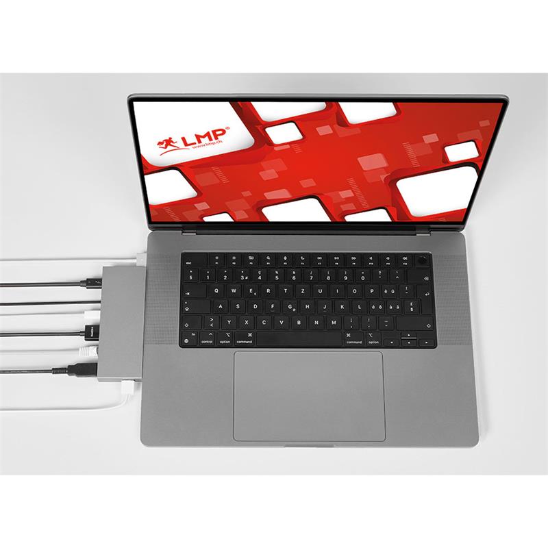 LMP USB-C Compact Dock 2 - Space Gray Aluminium