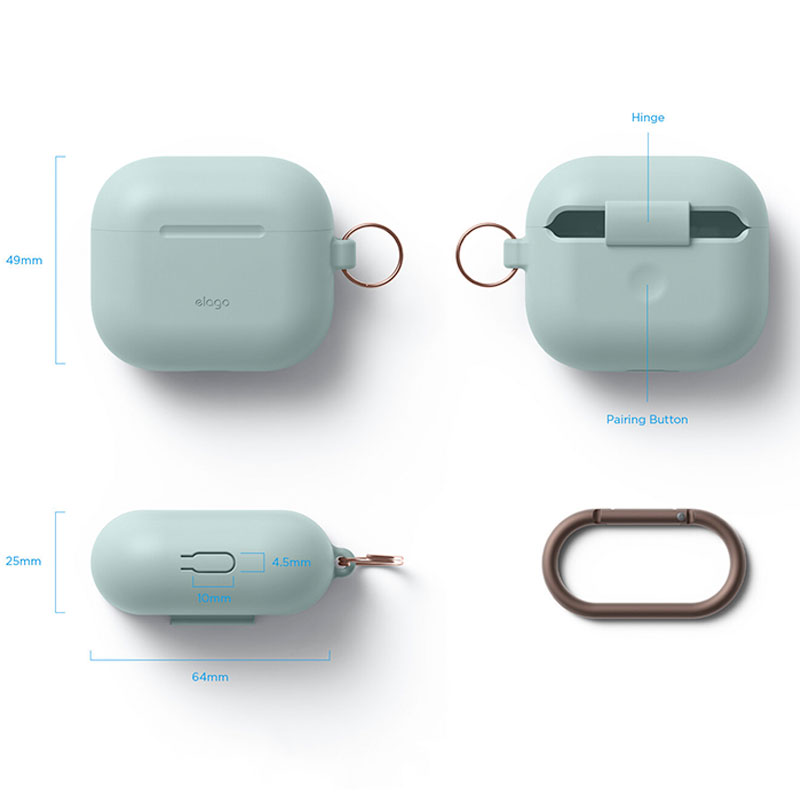 Elago Airpods 3 Silicone Hang Case - Mint