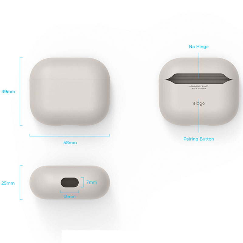 Elago Airpods 3 Hybrid Case - Stone