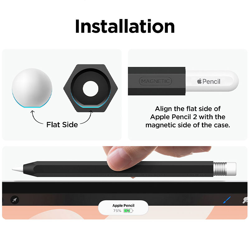 Elago kryt Classic Pencil Case pre Apple Pencil 2nd Gen & Pencil Pro - Black