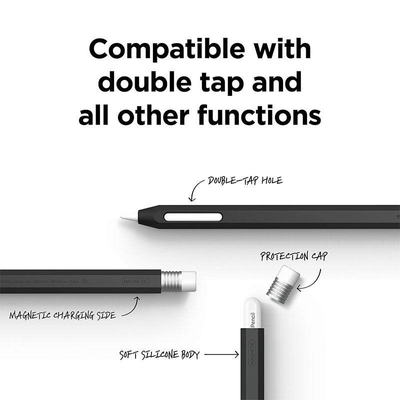 Elago kryt Classic Pencil Case pre Apple Pencil 2nd Gen & Pencil Pro - Black