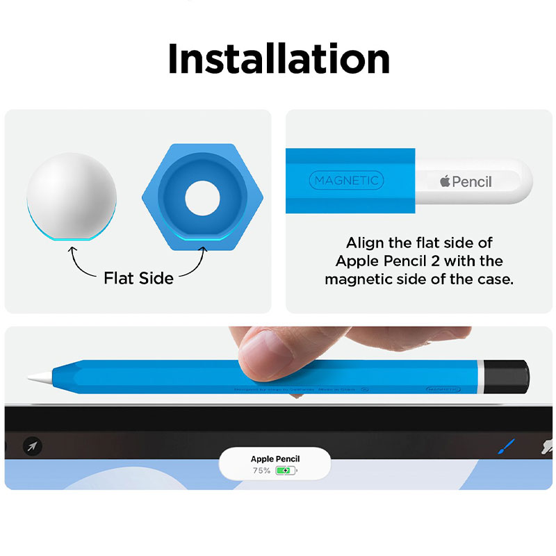 Elago kryt Classic Pencil Case pre Apple Pencil 2nd Gen & Pencil Pro - Blue