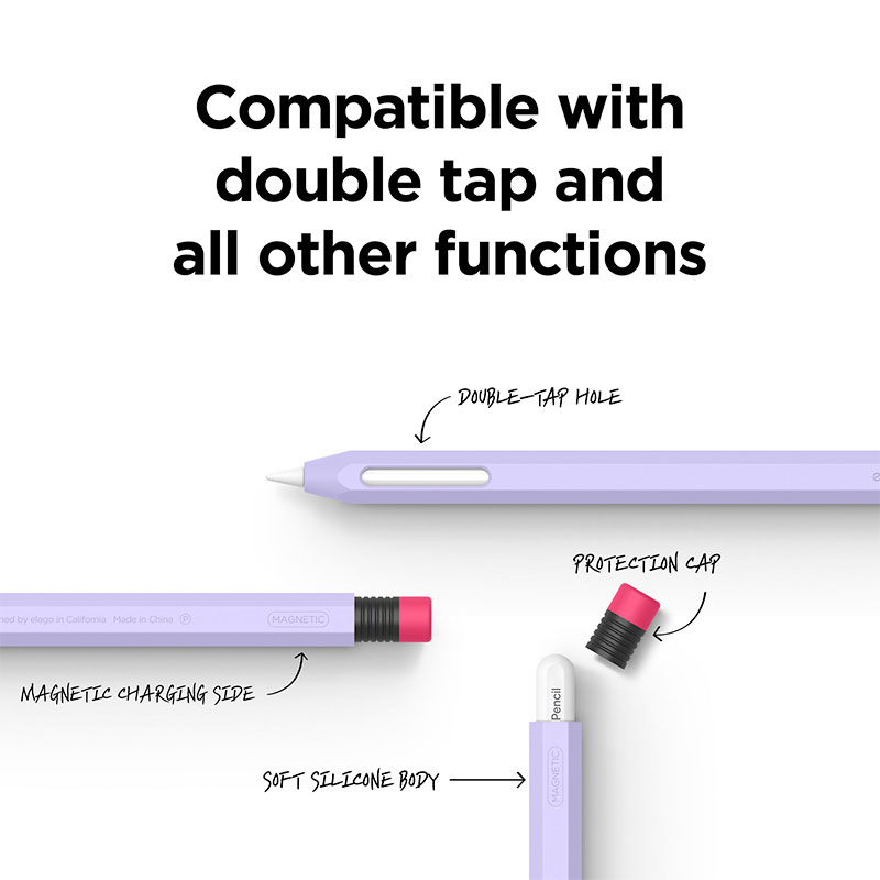 Elago kryt Classic Pencil Case pre Apple Pencil 2nd Gen & Pencil Pro - Lavender