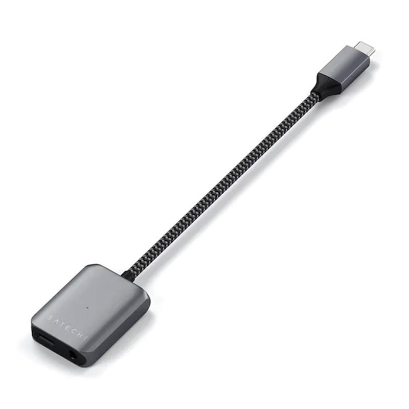 Satechi USB-C PD Audio Adapter - Space Gray Aluminium