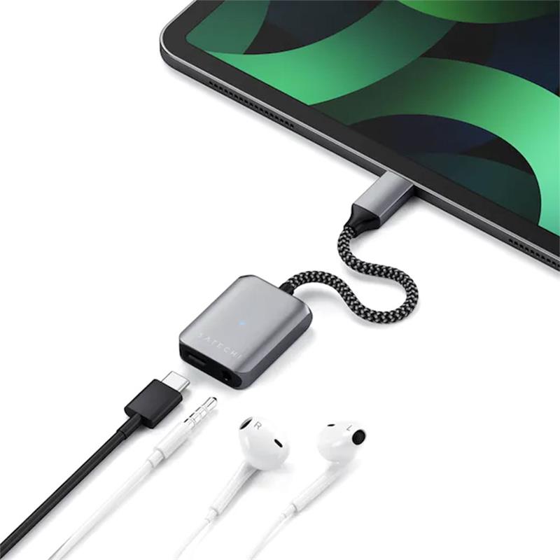 Satechi USB-C PD Audio Adapter - Space Gray Aluminium