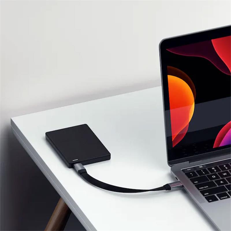 Satechi kábel USB-C to USB-C Gen 2 Flat Cable - Space Gray