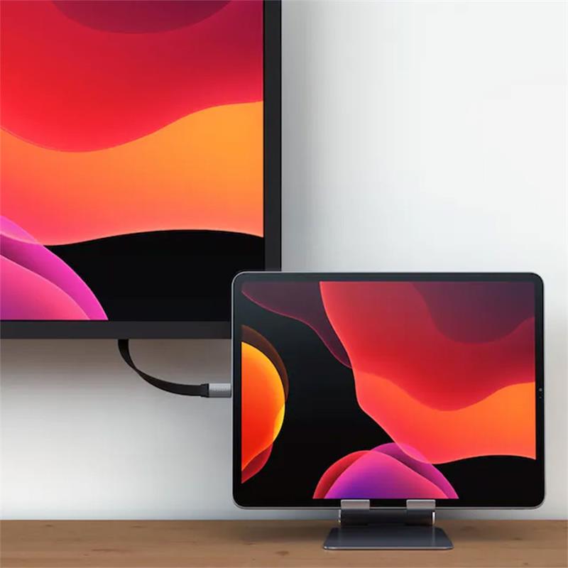 Satechi kábel USB-C to USB-C Gen 2 Flat Cable - Space Gray