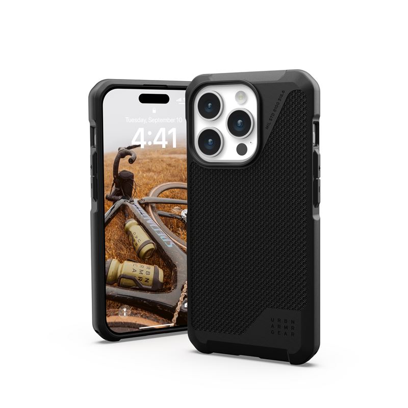 UAG kryt Metropolis LT MagSafe pro iPhone 15 Pro - Kevlar Black
