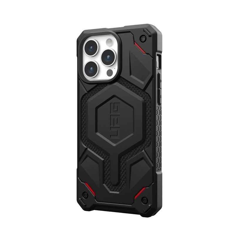 UAG kryt Monarch Pro MagSafe pro iPhone 15 Pro Max - Kevlar Black