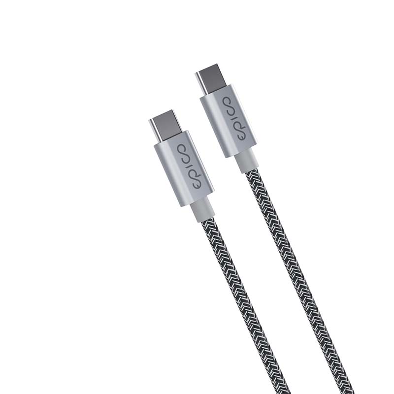 EPICO Opletený Kábel USB-C na USB-C 1.2M - Vesmirne šedá