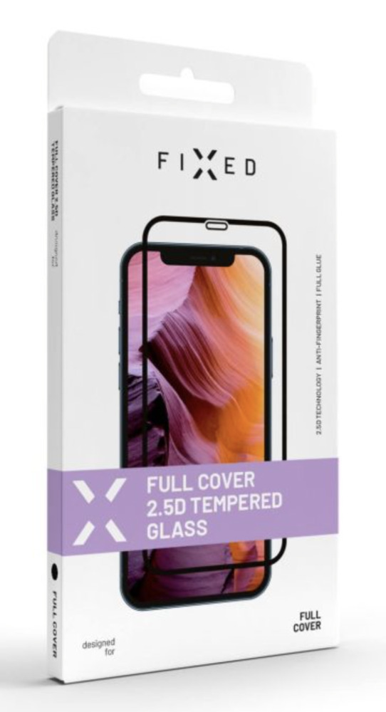 FIXED Ochranné tvrzené sklo Full-Cover pro Apple iPhone 15 Plus, lepení přes celý displej, černé