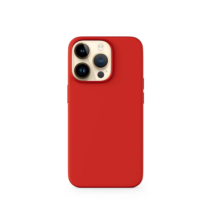 Epico Mag+ Silicone Case iPhone 15 Plus-tmavě červená