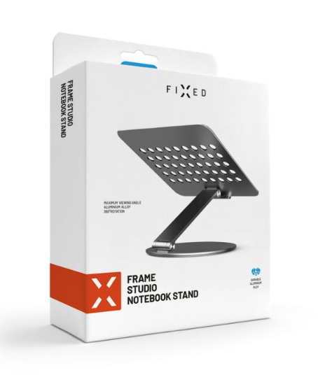 FIXED Frame Studio hliníkový stojánek pro notebooky, Space Gray