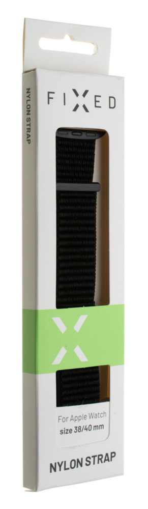 FIXED Nylon Strap pro Apple Watch 38/40/41 mm, černý