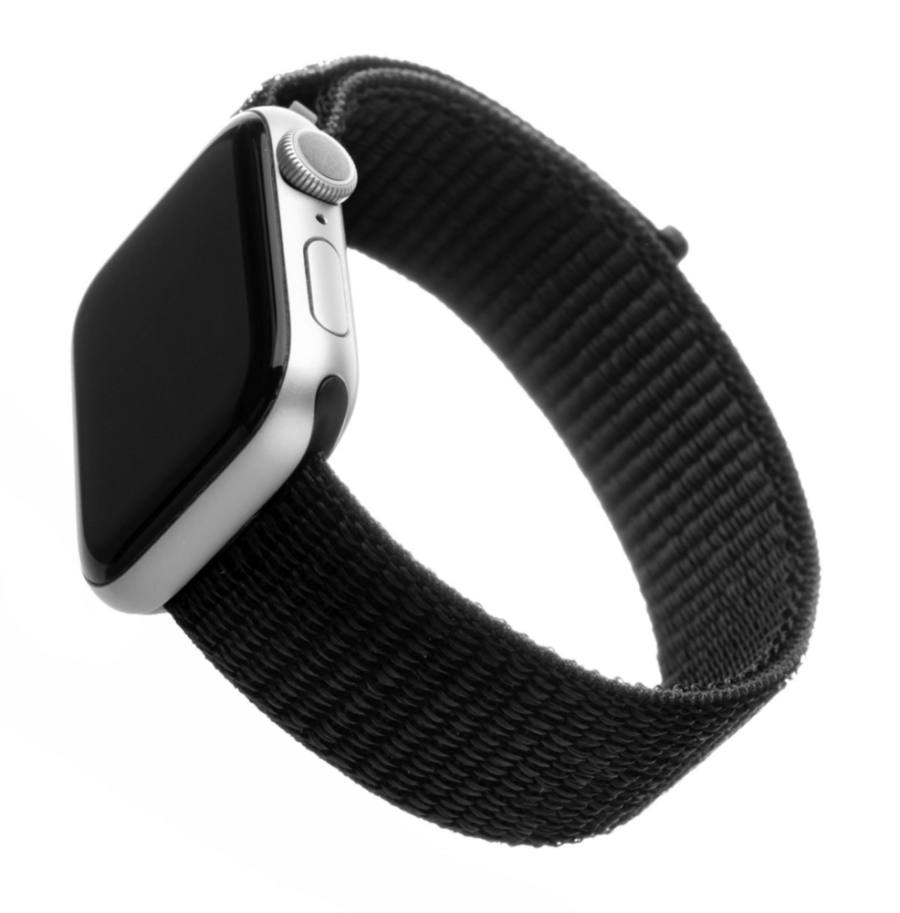 FIXED Nylon Strap pro Apple Watch 42/44/45/49 mm, černý