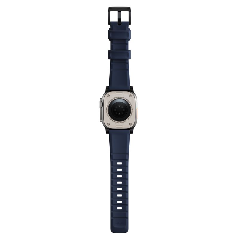 Nomad remienok Rugged Strap pre Apple Watch 44/45/49mm - Atlantic Blue/Black Hardware