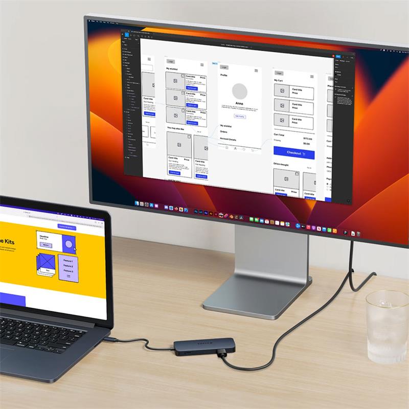 Hyper HyperDrive Next 8 Port USB-C Hub - Midnight Blue