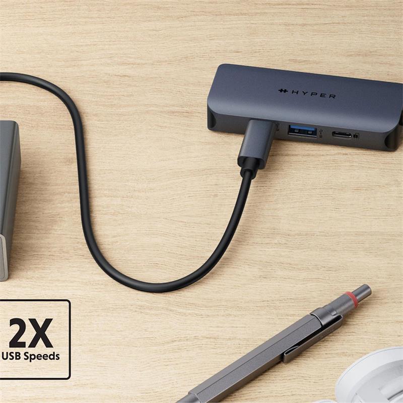 Hyper HyperDrive Next 4 Port USB-C Hub - Midnight Blue