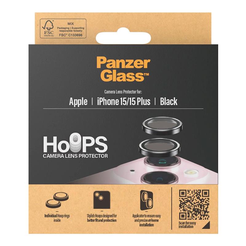 PanzerGlass ochranné sklo Hoops pre iPhone 15/15 Plus - Black