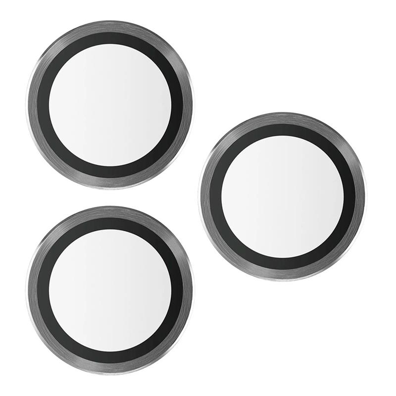 PanzerGlass ochranné sklo Hoops pre iPhone 15 Pro/15 Pro Max - Black Metal