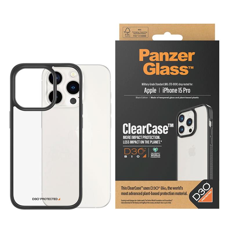 PanzerGlass kryt ClearCase D30 pre iPhone 15 Pro - Clear