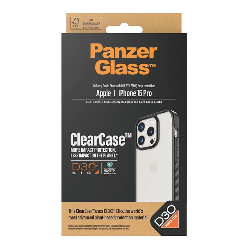 PanzerGlass kryt ClearCase D30 pre iPhone 15 Pro - Clear
