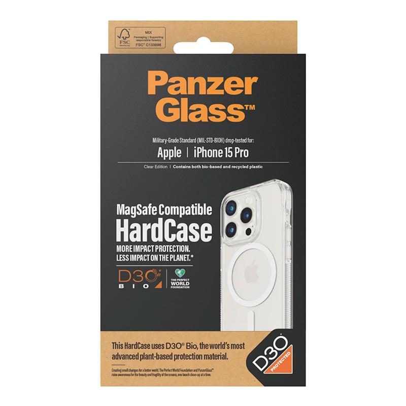 PanzerGlass kryt HardCase D30 Magsafe pre iPhone 15 Pro - Clear