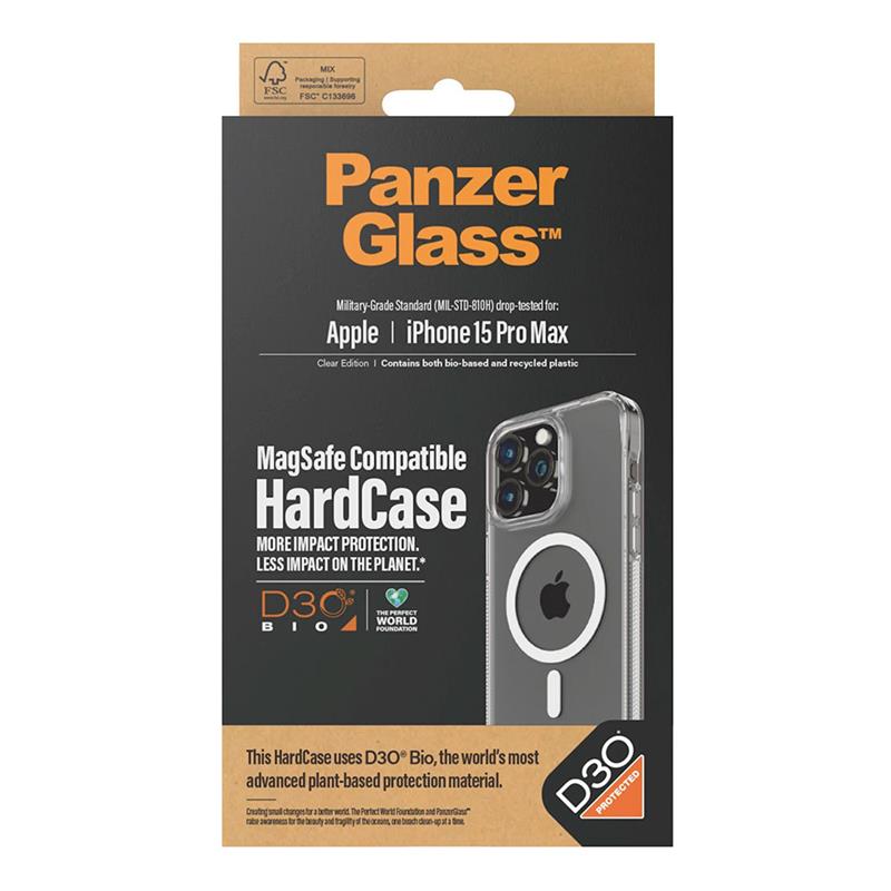 PanzerGlass kryt HardCase D30 Magsafe pre iPhone 15 Pro Max - Clear
