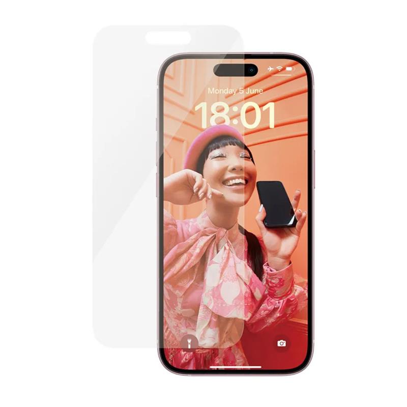 PanzerGlass ochranné sklo Classic Fit pre iPhone 15 - Clear