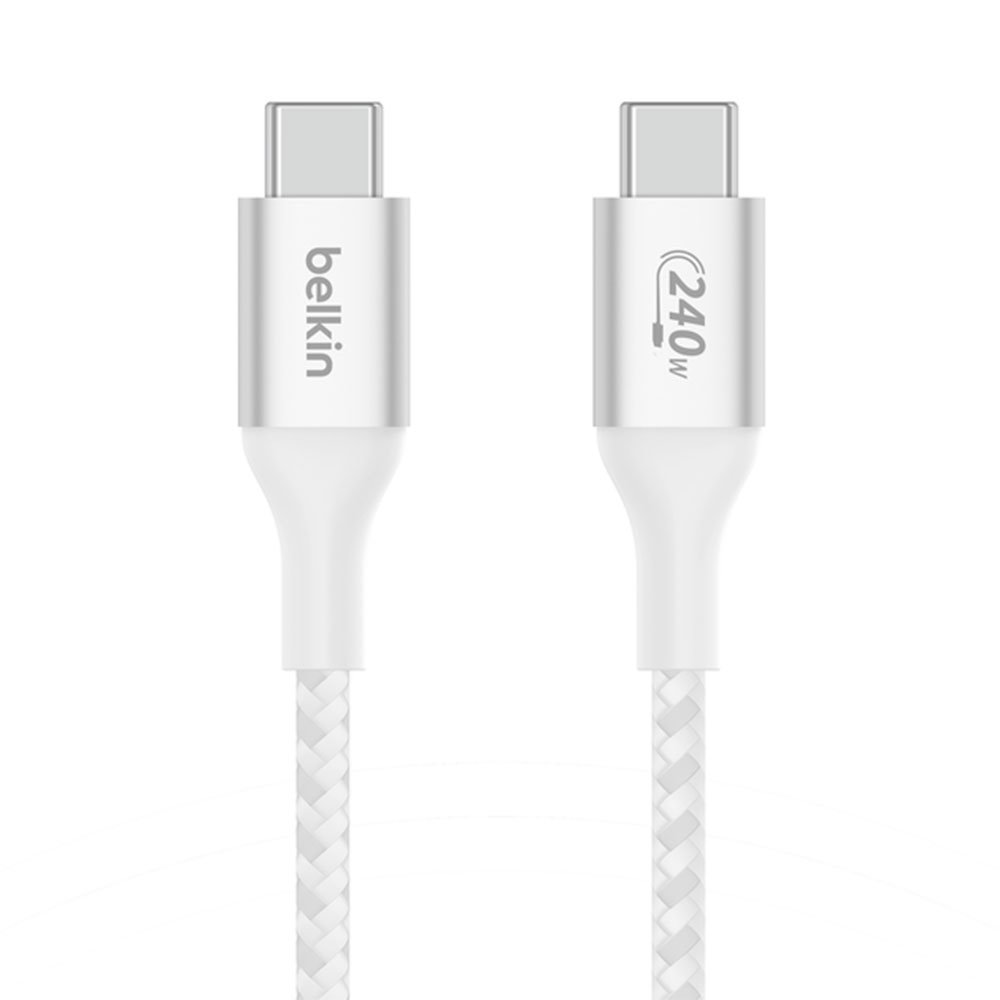 Belkin kábel Boost Charge Double-Braided USB-C to USB-C 1m 240W - White